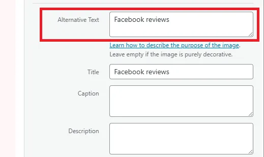 image alt tags correction
